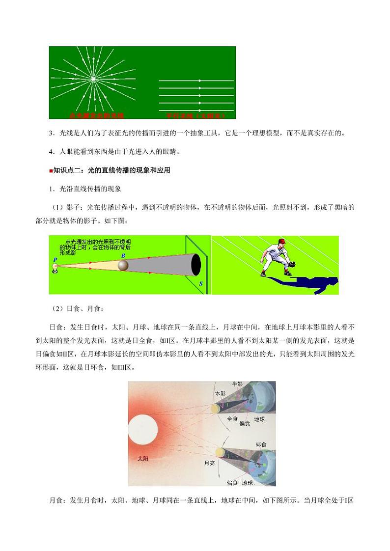 第08讲 光的直线传播（学生版）（预习） 2024年新八年级物理暑假提升讲义（苏科版2024）第2页