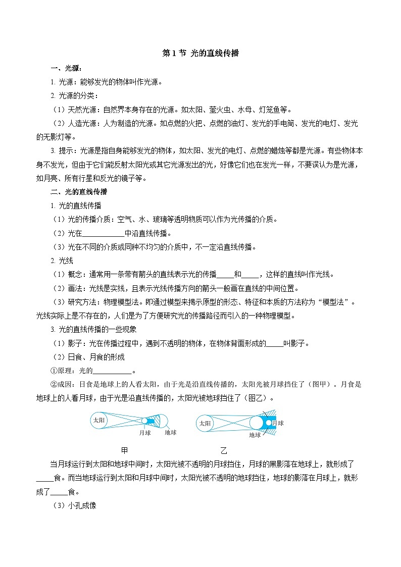 【核心素养】人教版物理八年级上册 第四章 光现象（单元复习课件+单元测试+知识总结）02