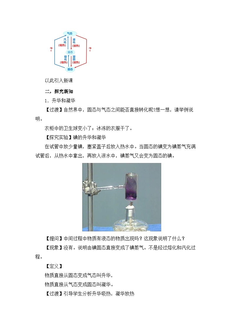 【核心素养目标】沪科版+初中物理+九年级全一册 12.4   升华与凝华 课件+教案+练习02