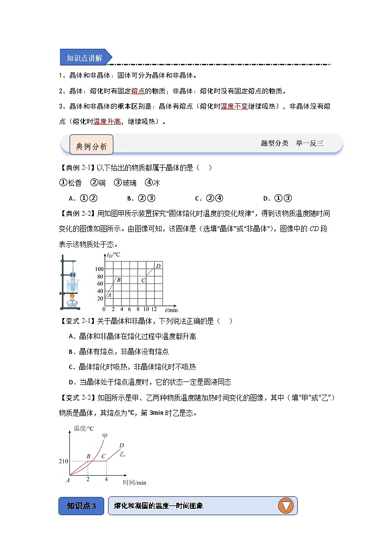 3.2 熔化和凝固（知识解读）-2024-2025学年八年级物理上册物理同步知识解读与专题训练（人教版2024）03