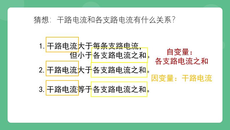 北京课改版物理九年级上册12.6《并联电路电流规律 》课件08