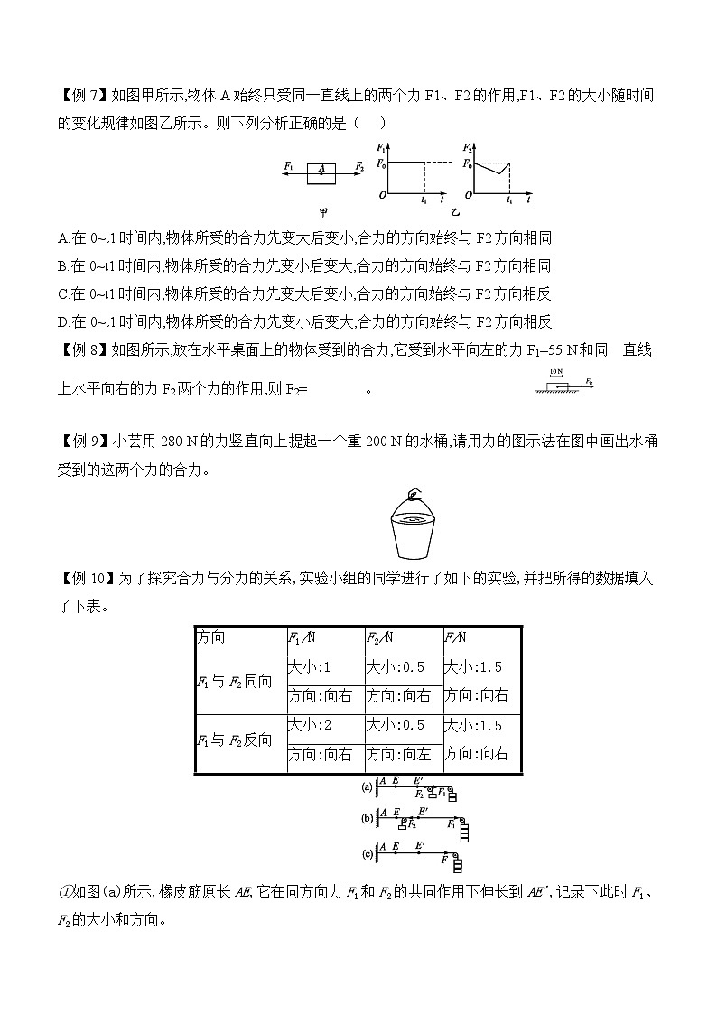 沪科版八年级第7章第一节《力的合成》教案03