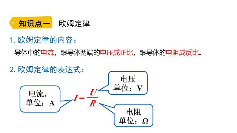 鲁科版（五四制） 九年级上册13.2欧姆定律及其应用 课件05
