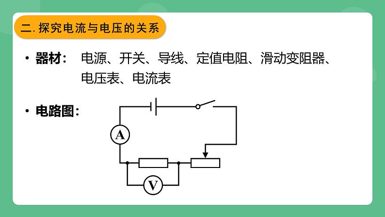 鲁科版物理九年级上册13.1《探究电流与电压电阻的关系》课件07