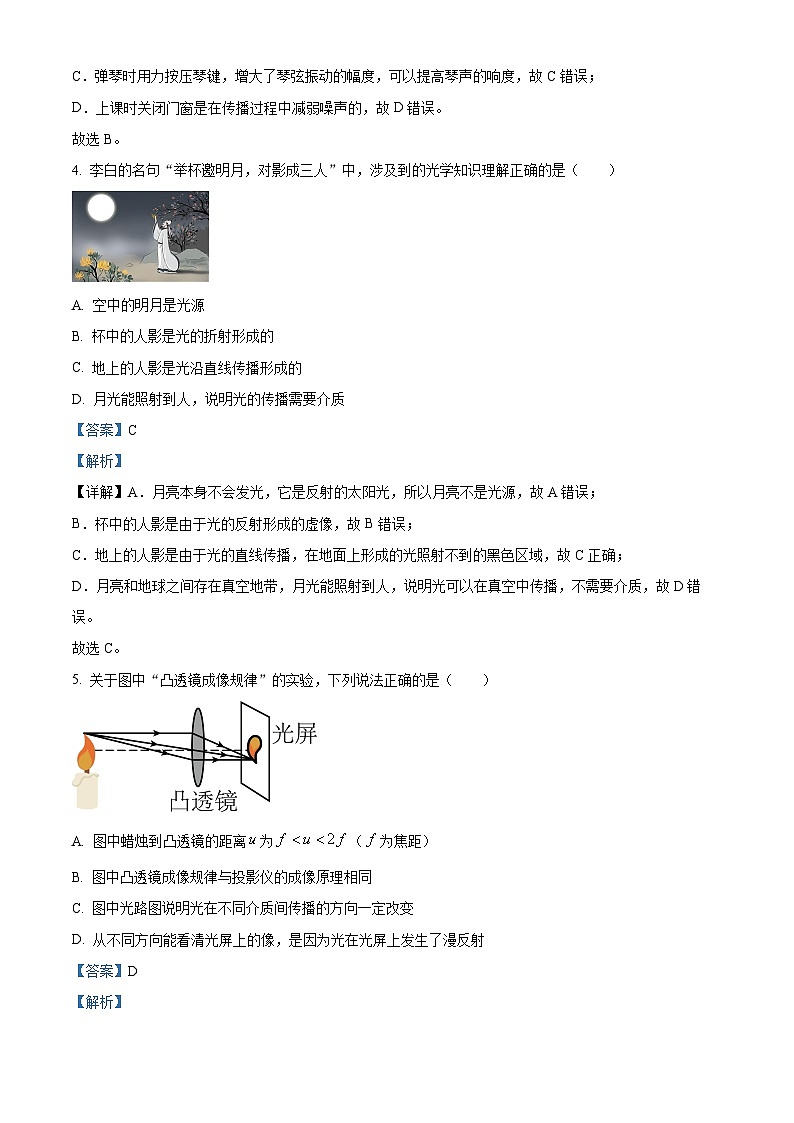 2024年山东省临沂市兰陵县中考二模物理试题（解析版）第3页