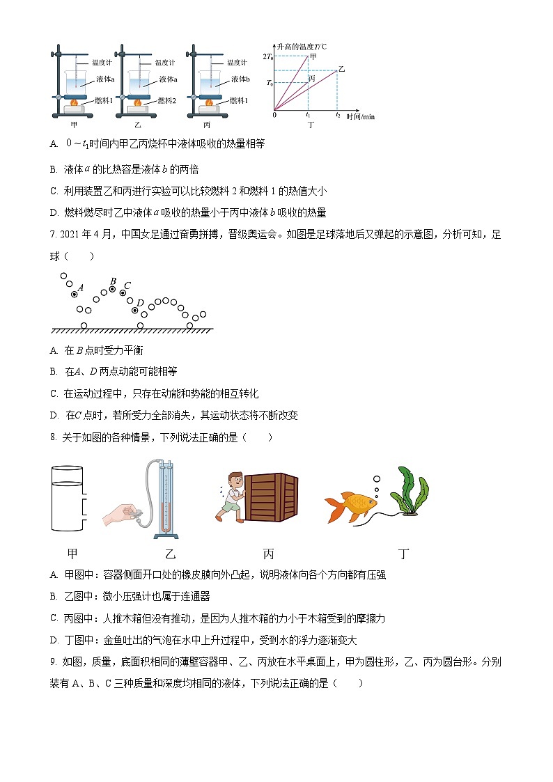 湖南省洞口县思源实验学校2024-2025学年九年级上学期入学检测物理试题（原卷版+解析版）03