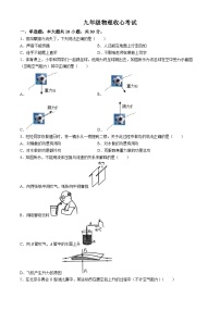 山东省东营市广饶县广饶县乐安中学2024-2025学年九年级上学期开学物理试题(无答案)