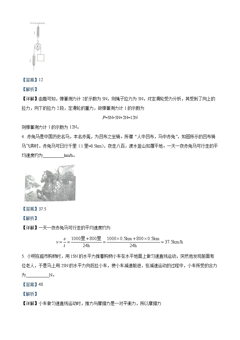 安徽省六安市2024--2025学年九年级上学期开学诊断物理试题（解析版）第2页