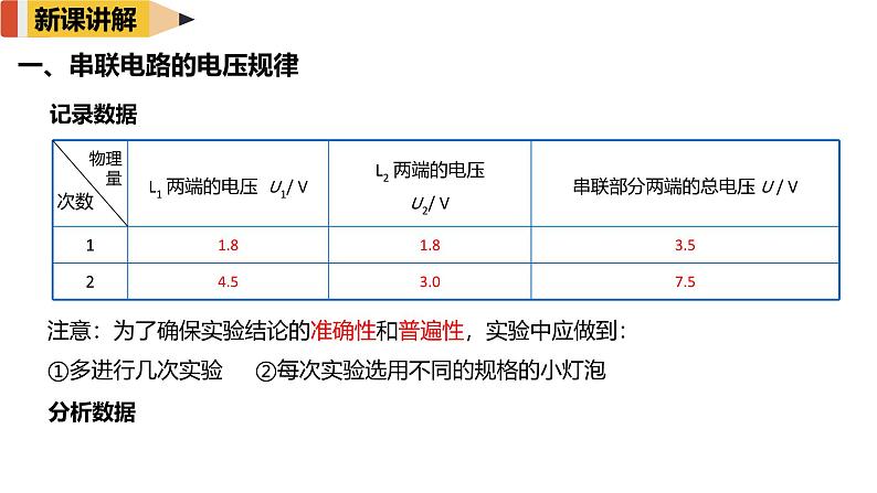 16.2串、并联电路中电压的规律课件-2024-2025学年学年人教版九年级全一册物理第6页