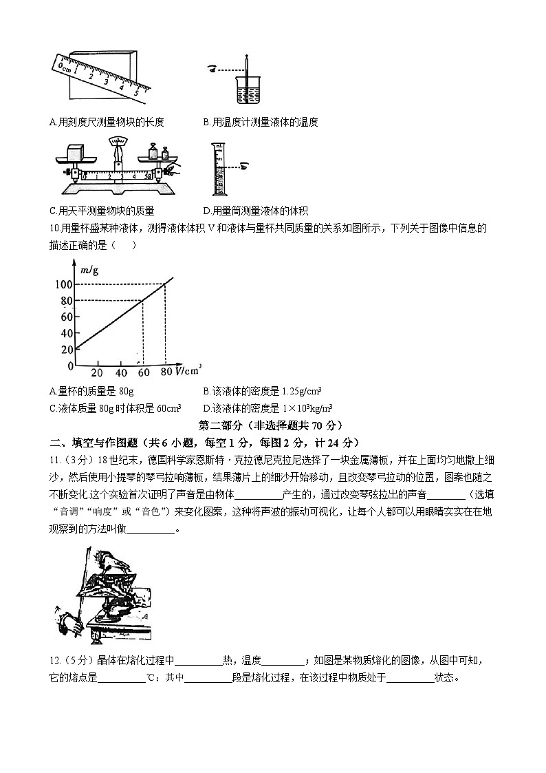 陕西省西安市临潼区代王初级中学2021-2022学年八年级上学期期末考试物理试卷(无答案)第3页