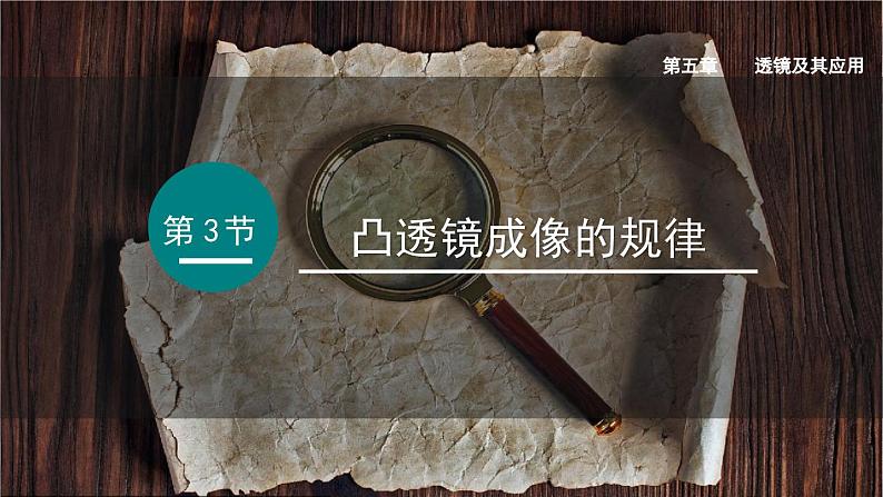 （人教版2024）八年级物理上册同步5.3 凸透镜成像规律  课件+教案+同步练习+视频素材01