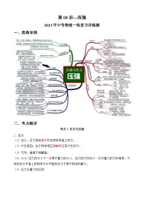 中考物理一轮复习讲练测(全国通用)第08讲—压强(思维导图+考点精讲+例题精析)(原卷版+解析)