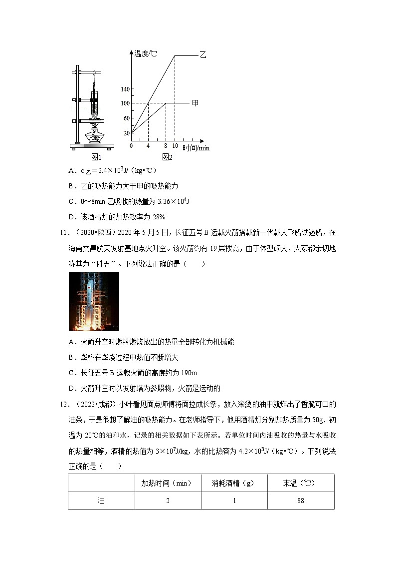 人教版中考物理一轮复习章节分类考点讲解与训练第14章内能内能的利用真题演练(原卷版+解析)第3页