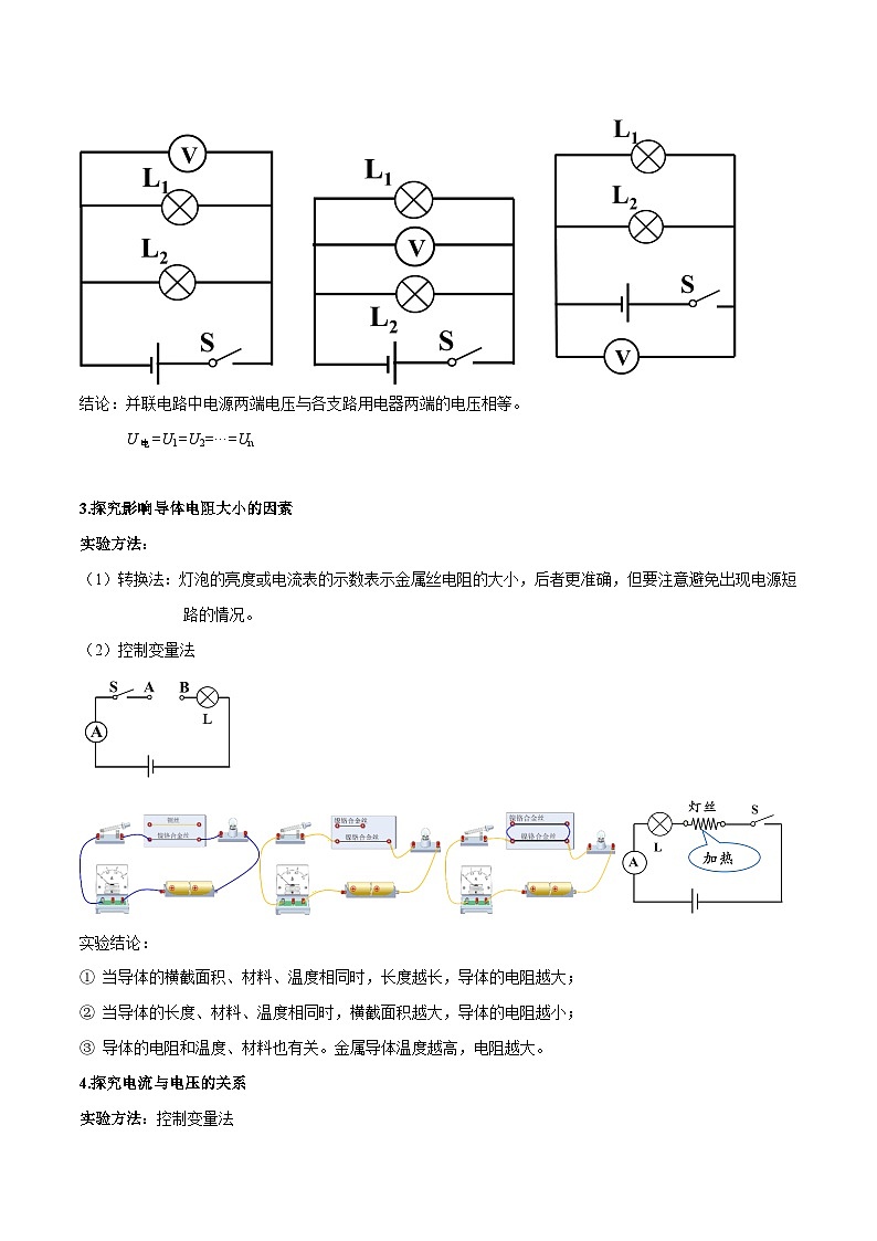中考物理二轮四大模块针对集训(全国通用)专题10电(磁)学实验专题练习(原卷版+解析)第3页