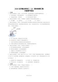 [物理]2024北京重点校初三上学期期末真题分类汇编：内能章节综合