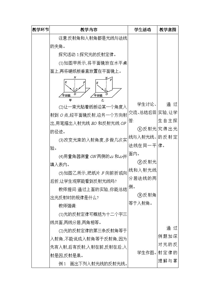 人教版（2024）八年级物理上册第四章光现象4.2光的反射教案03