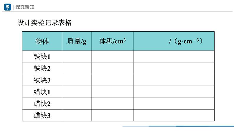 人教版八年级物理上册精品课堂6.2-1 密度（第1课时）（教学课件）第6页