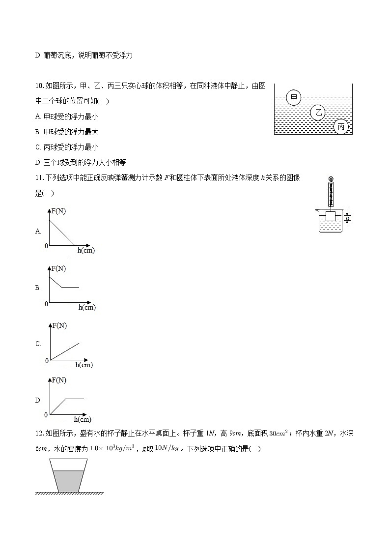 山东省德州市宁津县大庄中学2024-2025学年九年级上学期月考物理试卷03