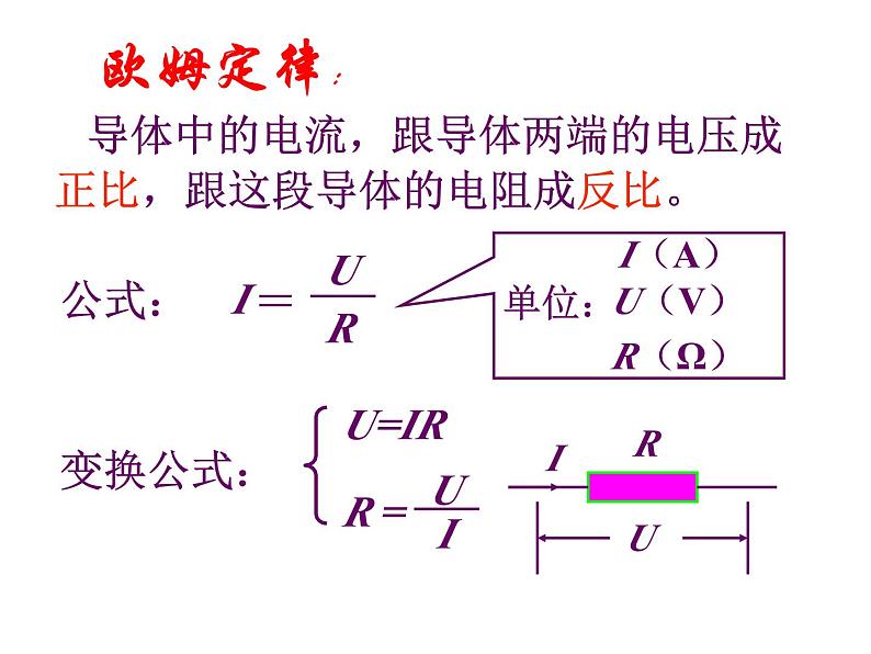 欧姆定律   PPT人教版九年级物理第十七章第二节03