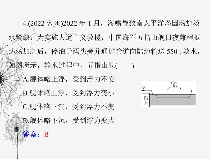 初中物理学业考试复习第十章浮力课件07