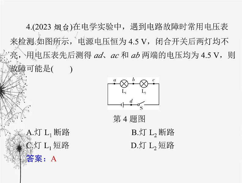 初中物理学业考试复习第十七章欧姆定律课件07