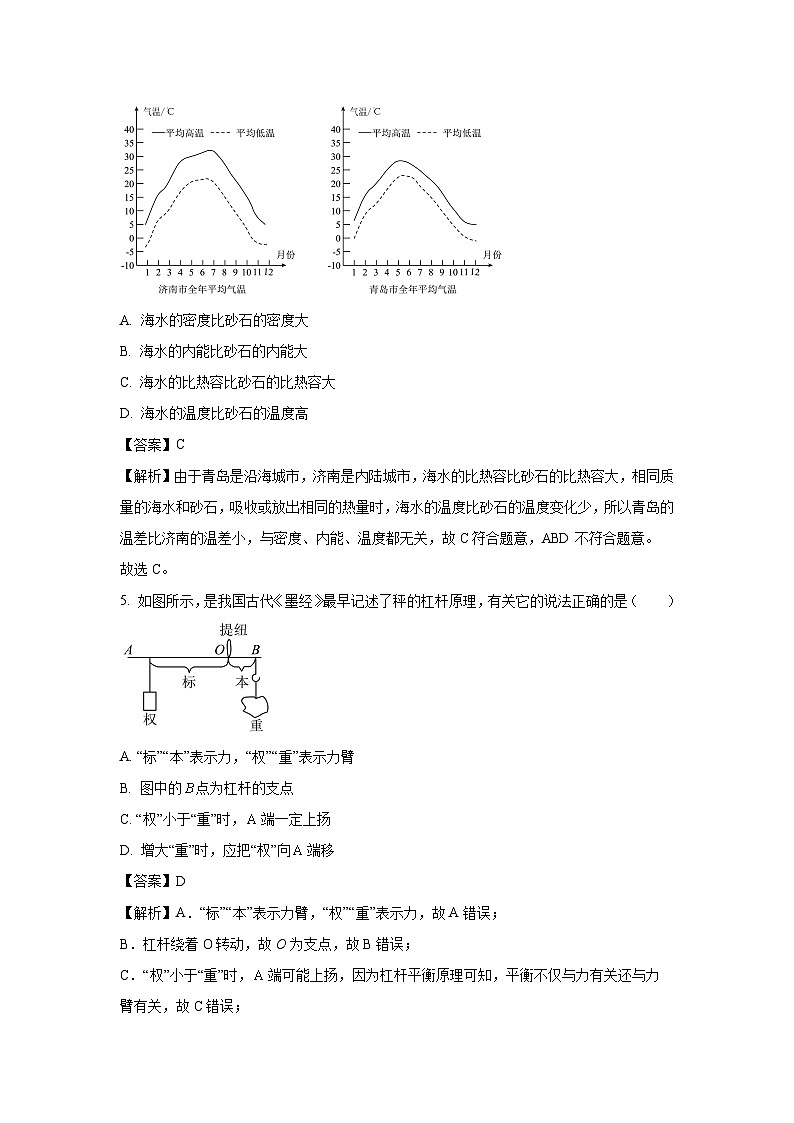 [物理][一模]河南省南阳市西峡县2024年中考试题(解析版)第3页