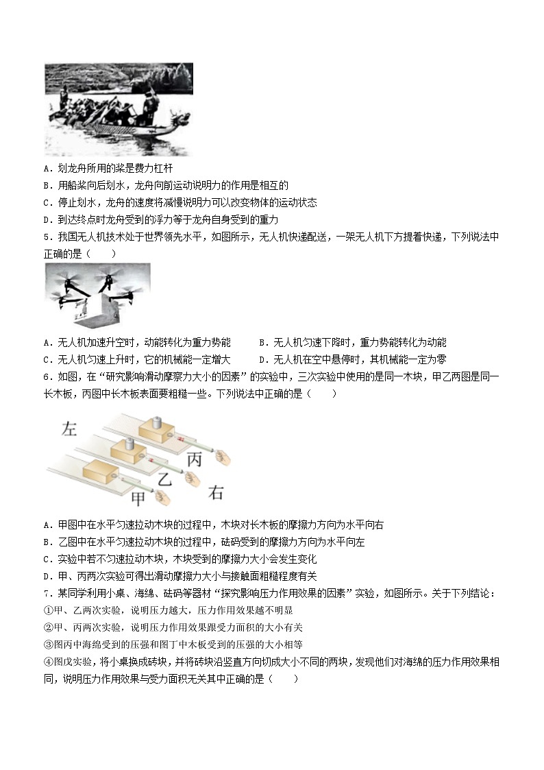 湖北省武汉市东湖高新区2023-2024学年八年级下学期期末物理试卷第2页