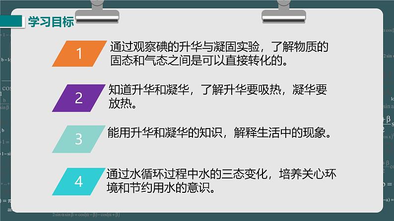 24秋 八年级物理上册 北师大 教学课件 第一章  物态及其变化 第四节  升华和凝华第2页