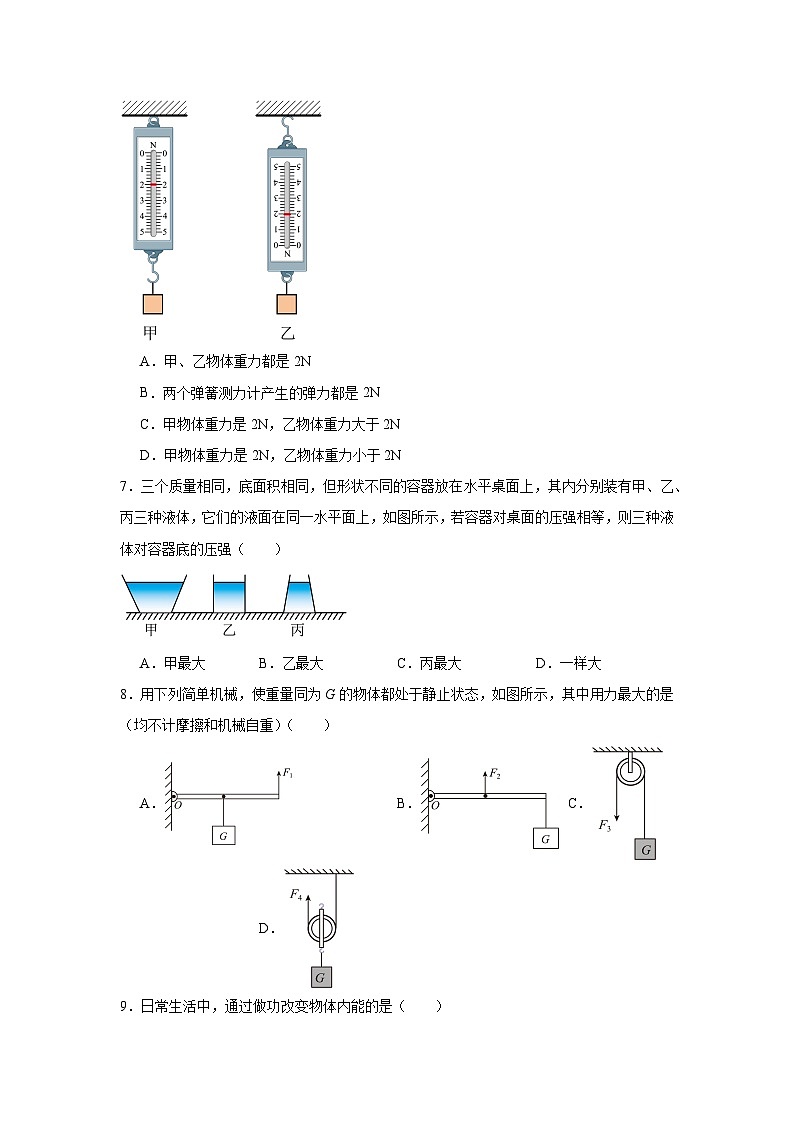 2024年甘肃省武威市古浪县裴家营学校中考二模物理试题第2页