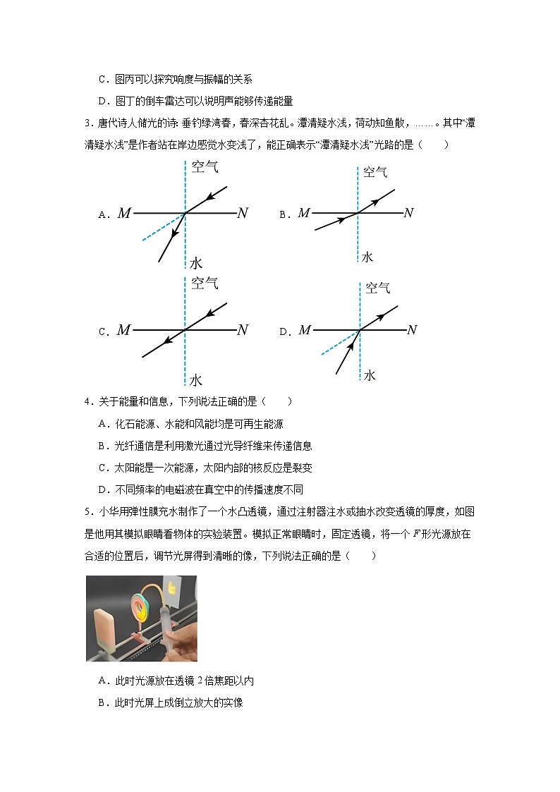 2024年湖北省武汉一初慧泉中学中考模拟物理试题第2页