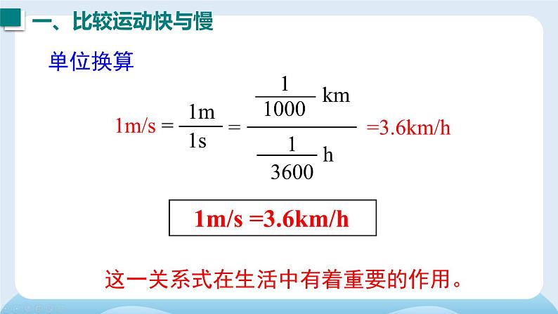 2 第二节  快与慢-2024-2025学年沪科版八年级物理上册 PPT课件第8页