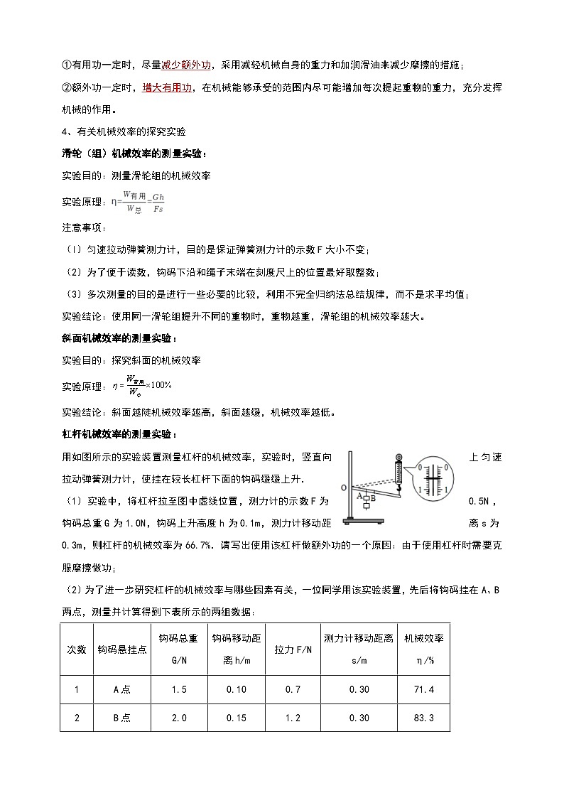 11.5 机械效率-2024-2025学年九年级上册物理考点解读与训练（苏科版）第3页