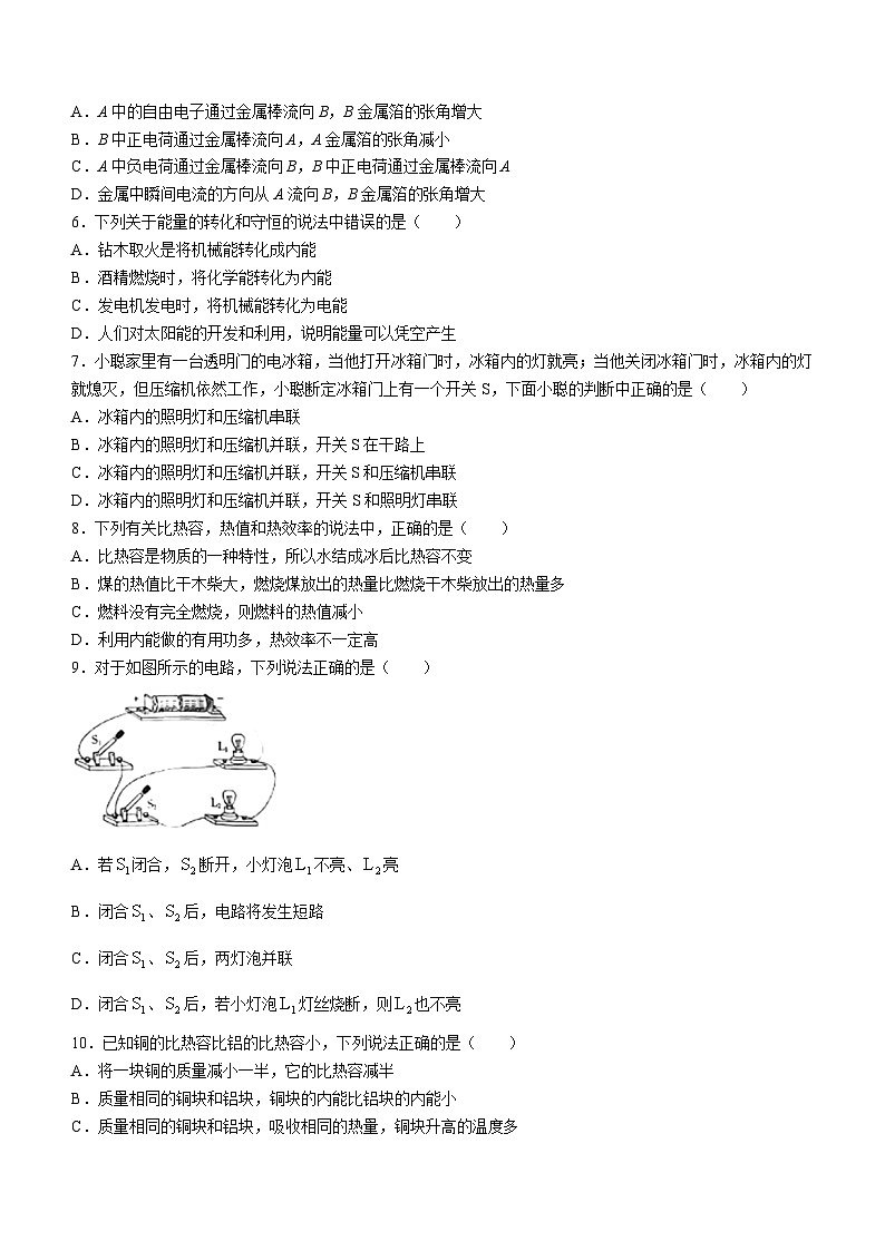 2023-2024学年河北省邢台市九年级（上）月考物理试卷（10月份）.第2页