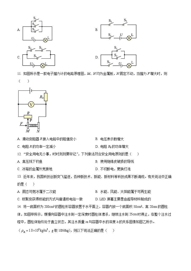 2024年山东省枣庄市中考物理试题第3页