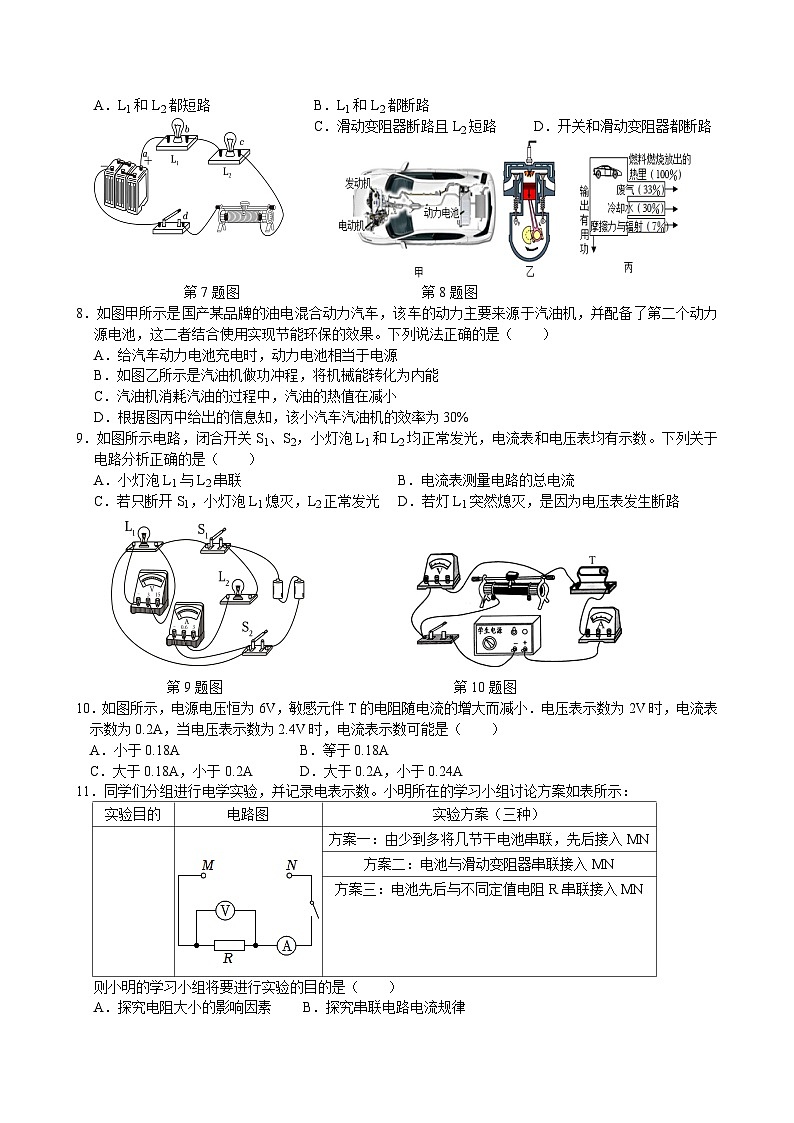 江苏省泰州市兴化市2024-2025学年九年级上学期物理期中模拟试卷第2页