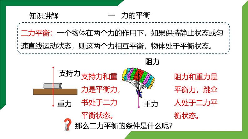 8.2《二力平衡》精品课件+教学设计+同步练习题（含参考答案)06