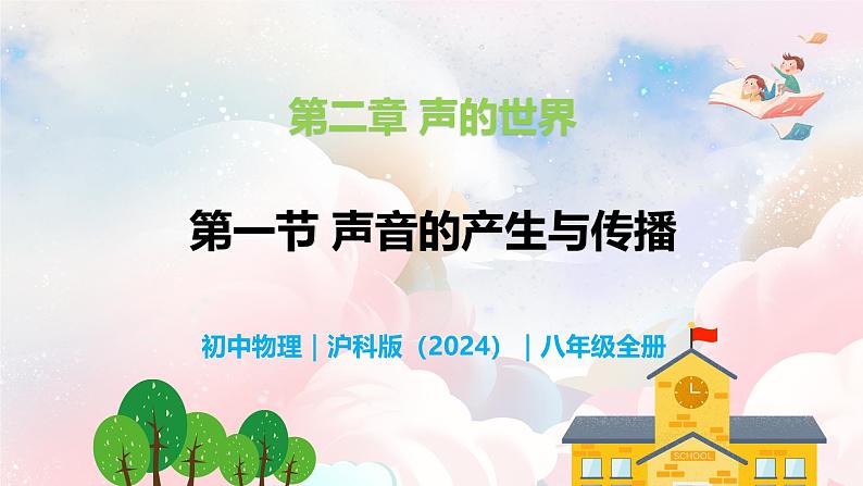 2.1  声音的产生与传播—初中物理八年级全一册 同步教学课件（沪科版2024）第1页