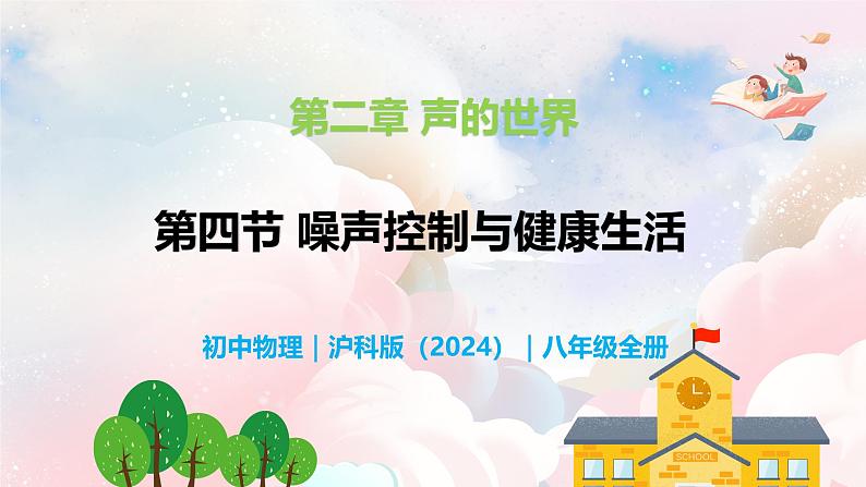 2.4 噪声控制与健康生活—初中物理八年级全一册 同步教学课件（沪科版2024）第1页