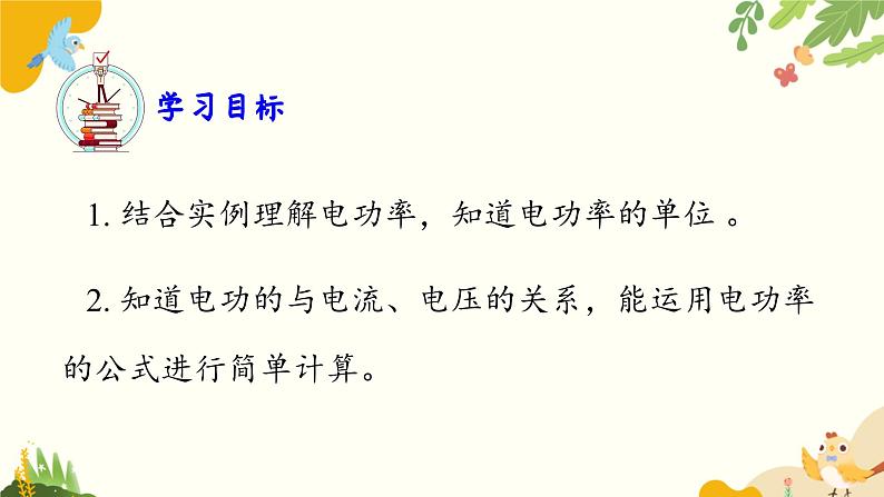 粤沪版物理九年级上册 15.2 认识电功率 课件第3页