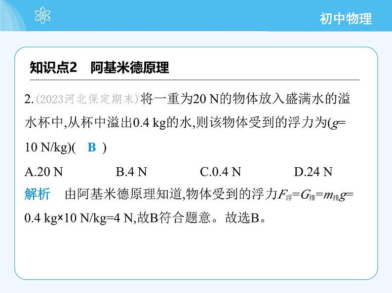 02-第二节　阿基米德原理第6页