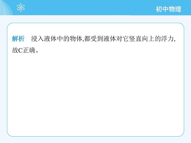 【新课标】物理【沪科版】八年级全册（2024）【重点知识点解析、提升测试解析】第九章　浮　力04