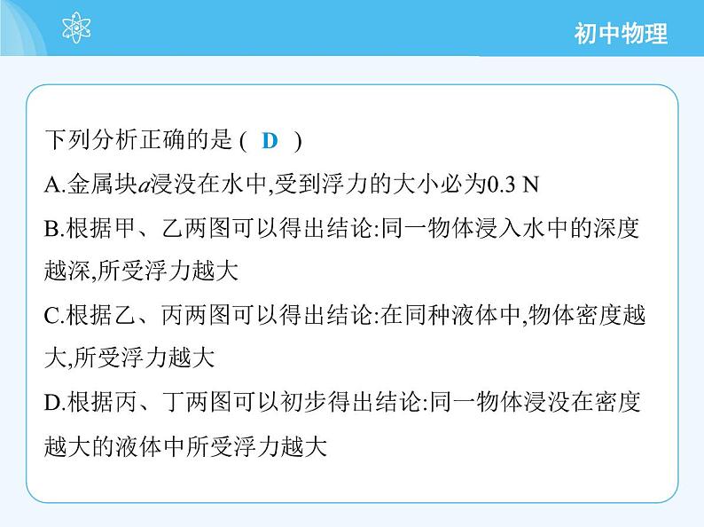 【新课标】物理【沪科版】八年级全册（2024）【重点知识点解析、提升测试解析】第九章　浮　力04