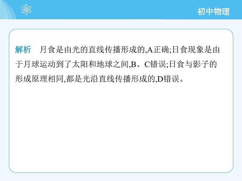 【新课标】物理【沪科版】八年级全册（2024）【重点知识点解析、提升测试解析】第三章-光的世界04