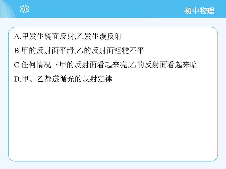 第二课时　镜面反射与漫反射及光反射的应用第4页