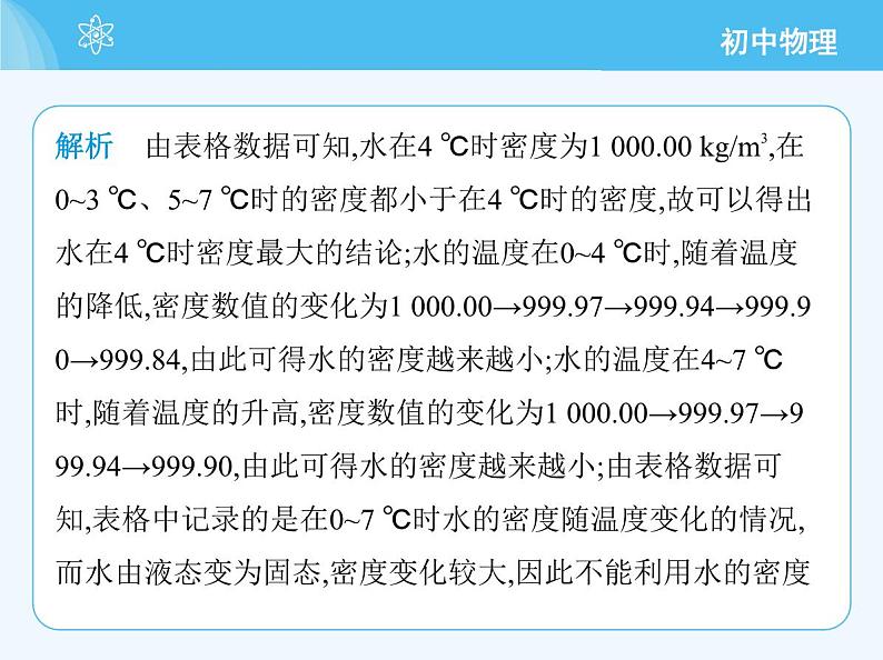 【新课标】物理【人教版】八年级上册（2024）【重点知识点解析、提升测试解析】第六章　质量与密度07