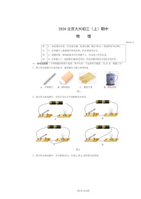 2024北京大兴初三上学期期中物理试卷及答案