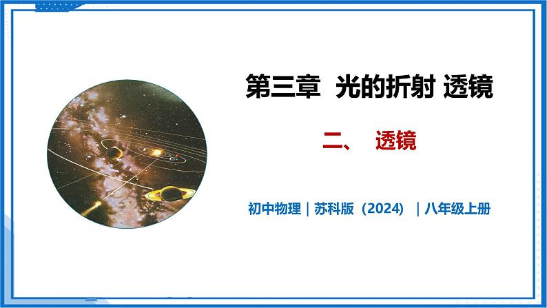 3.2 透镜—初中物理八年级上册 同步教学课件+同步练习（苏科版2024）01