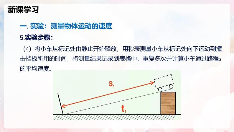 1.4 测量：物体运动的速度—初中物理八年级全一册 同步教学课件+教学设计+同步练习（沪科版2024）08