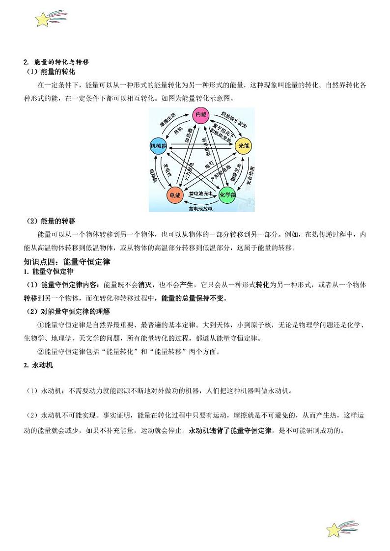 第05讲： 热机的效率、能量的转化和守恒 （学生版） 2024-2025学年人教版九年级物理全一册第十六章电压 电阻 练习题第3页