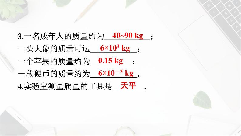 人教版（2024）八年级物理上学期6.1质量ppt课件第5页